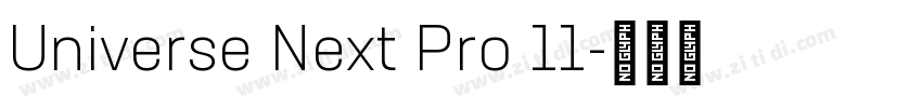 Universe Next Pro 11字体转换